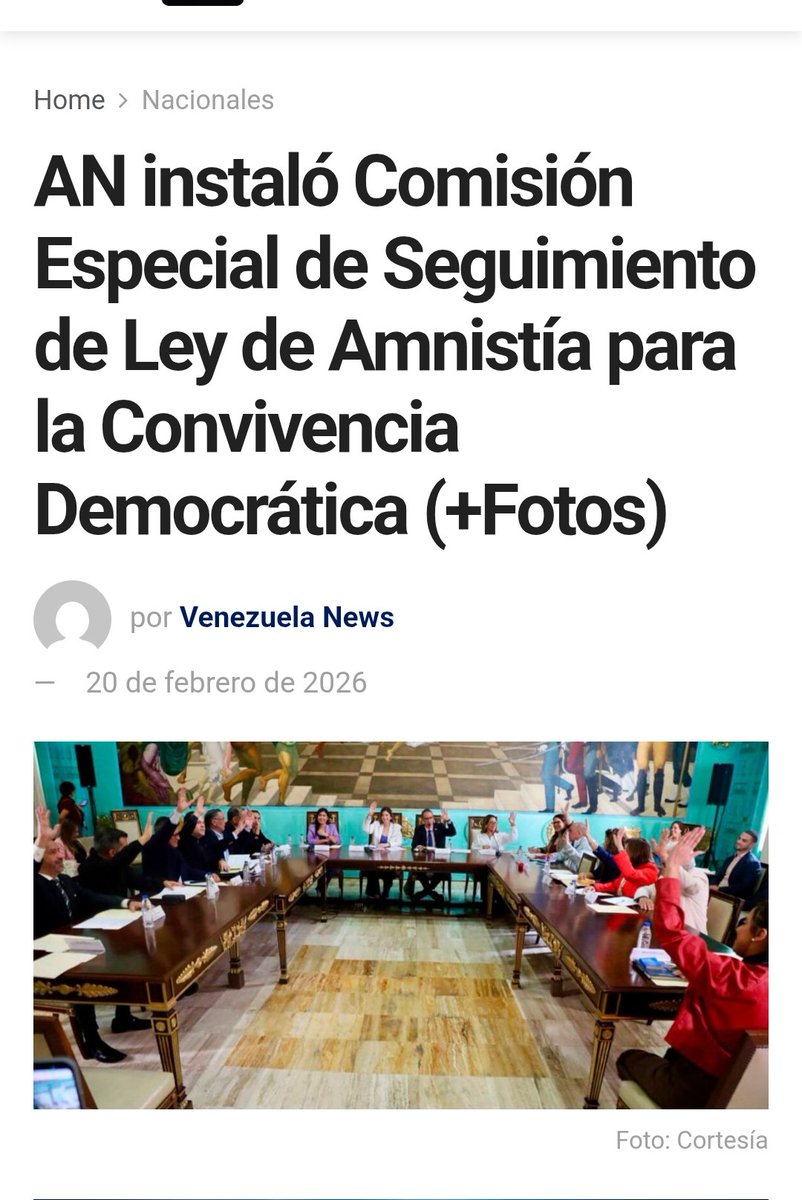 Juddeimyro66174's tweet photo. AN instaló Comisión Especial de Seguimiento de Ley de Amnistía para la Convivencia Democrática 
#venezuela #convivencia #an #ley https://t.co/j50UeNxzuy