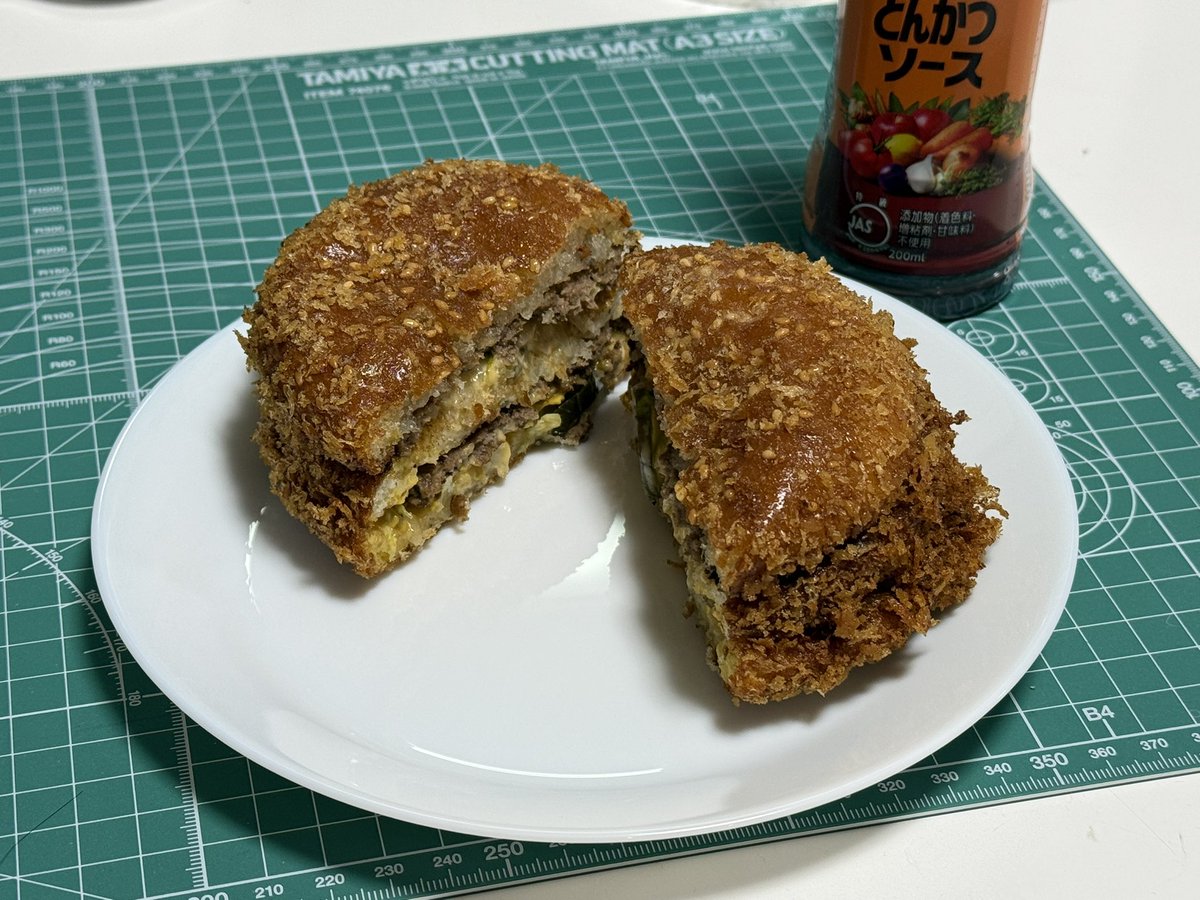 揚げビッグマック( ꒪⌓꒪)
罪の味っきゃしねぇ