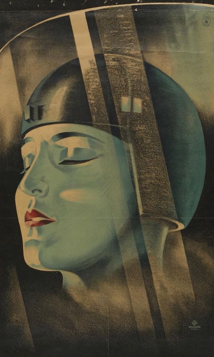 Passionissime's tweet image. #Metropolis poster art by #WernerGraul, 1927.