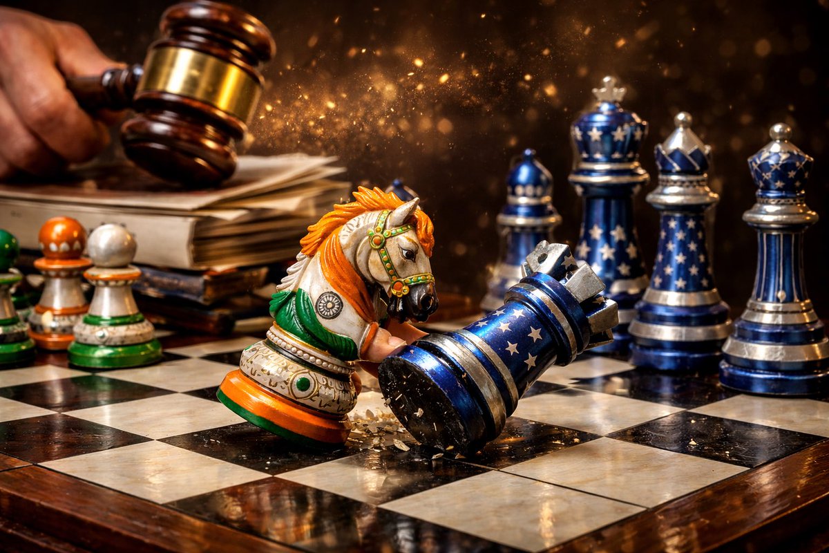 Masterstroke or pure perfect timing? 🇮🇳♟️
By delaying full FTA and signing only an interim trade deal weeks before the US Supreme Court struck down the 18% tariffs, Modi ji bought time, cooled tensions, and kept India flexible.
Geopolitics is chess — and New Delhi just played a