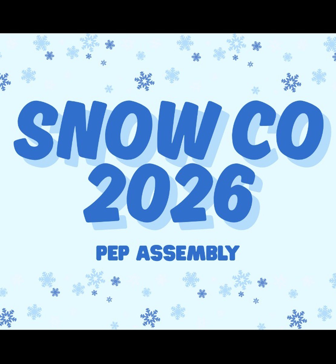 KirkwoodHS's tweet photo. SnowCo is tomorrow, but the SnowCo Pep Assembly is TODAY (2/20)! If you want to watch the livestream, go to: https://t.co/1kxRLSS7nT The Pep Assembly is scheduled to begin around 1:55. https://t.co/emvmKJcKCV