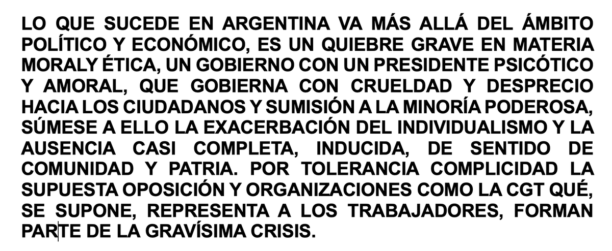 ARGENTINA EN PROCESO DE DISOLUCIÓN: