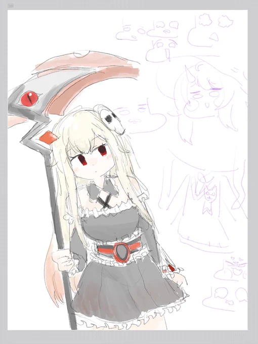 鎌が描けなくても構わない…ぷふーっ ※擬人化 リム