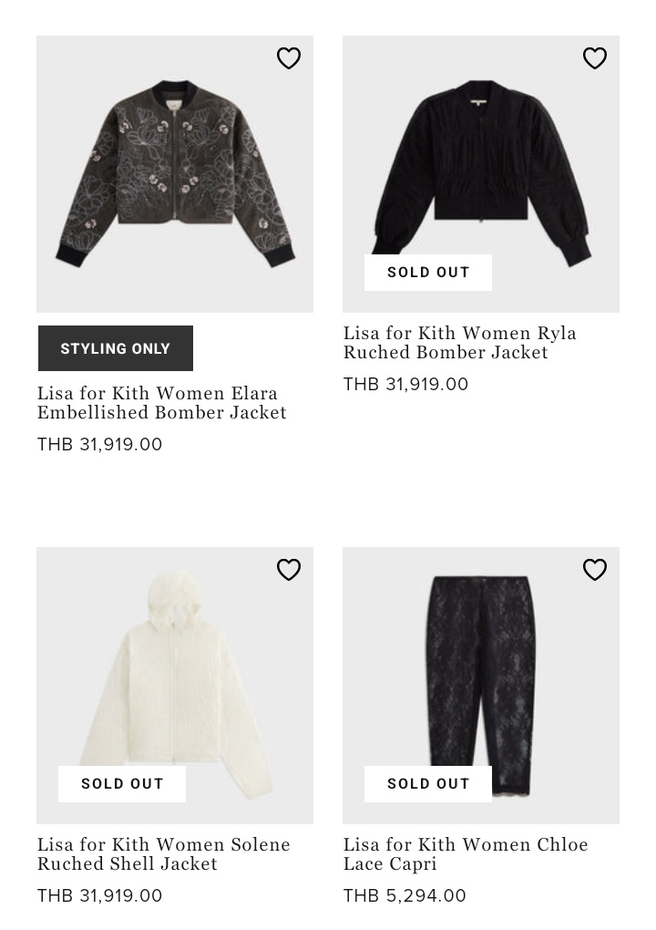 babylalisalloud's tweet photo. พึ่งวางขายได้ 4 นาที แต่ Sold Out ไปแล้วหลายชิ้นน แลงมากก

#LISA #LISAxKITH
#KithWomenDesignedByLISA https://t.co/gN38TqD0Yw