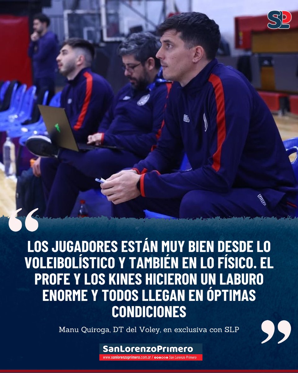SanLorePrimero's tweet image. 🏐🎙️ Manu Quiroga, entrenador del #Voley de #SanLorenzo, habló en exclusiva con SLP sobre el Sudamericano que disputará el Ciclón en Brasil 

💻 Encontrá la nota completa en nuestra web