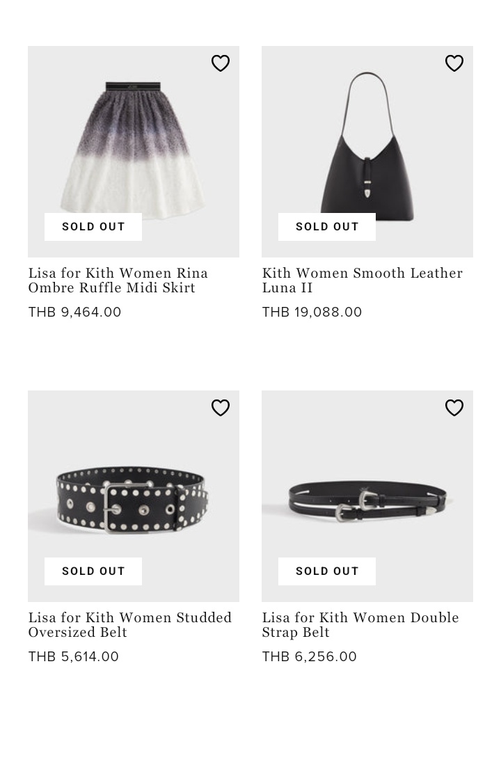 babylalisalloud's tweet photo. พึ่งวางขายได้ 4 นาที แต่ Sold Out ไปแล้วหลายชิ้นน แลงมากก

#LISA #LISAxKITH
#KithWomenDesignedByLISA https://t.co/gN38TqD0Yw