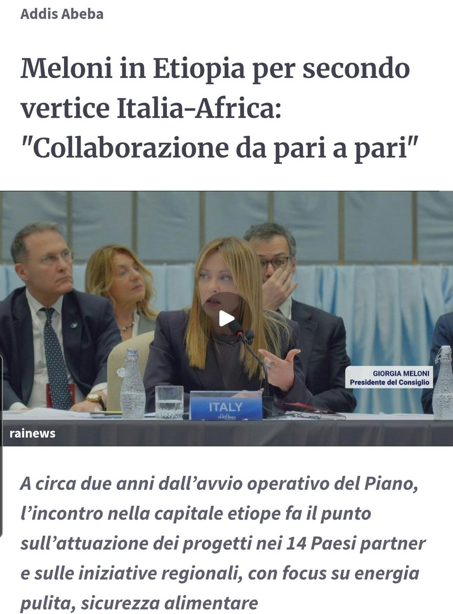 L'Italia lascia che il #blocco continentale franco-alemanno che l'ha distrutta si autodistrugga e torna a proiettarsi sullo #Sham, culla della civiltà, custode della fede. L'Etiopia cattolica e ortodossa fornirà ogni sostegno col ritorno alla #lira e al #socialismo.