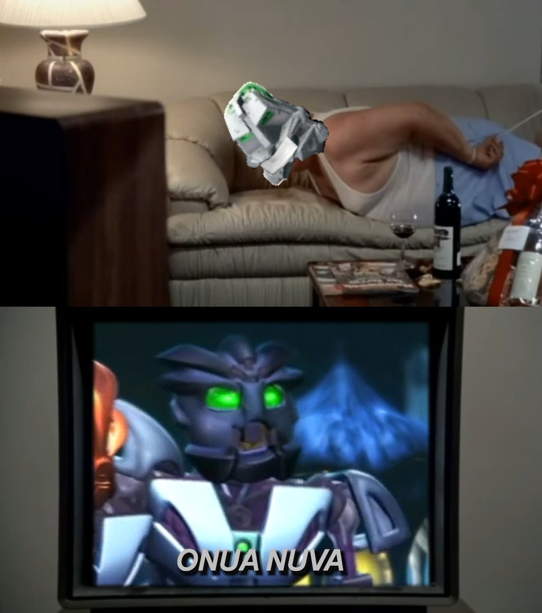 Vrahno's tweet photo. A thread on how Bionicle: Mask of Light handles Onua's character. In short, he's probably the one the movie gets the most wrong, portraying the opposite of what he's supposed to be like. I can't reconcile him as the same character from the source material. https://t.co/7J1WIpZs7I