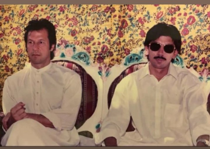 Imran Khan With The Sindhi Nawab of Sanghar, Jam Farooq Ali Khan Junejo Sammo
