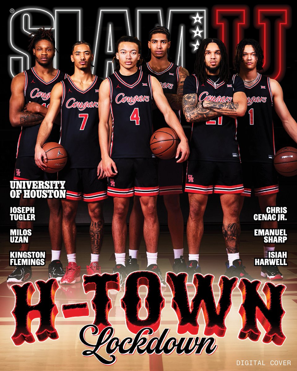 New cover athletes for SLAM U is the University of Houston.