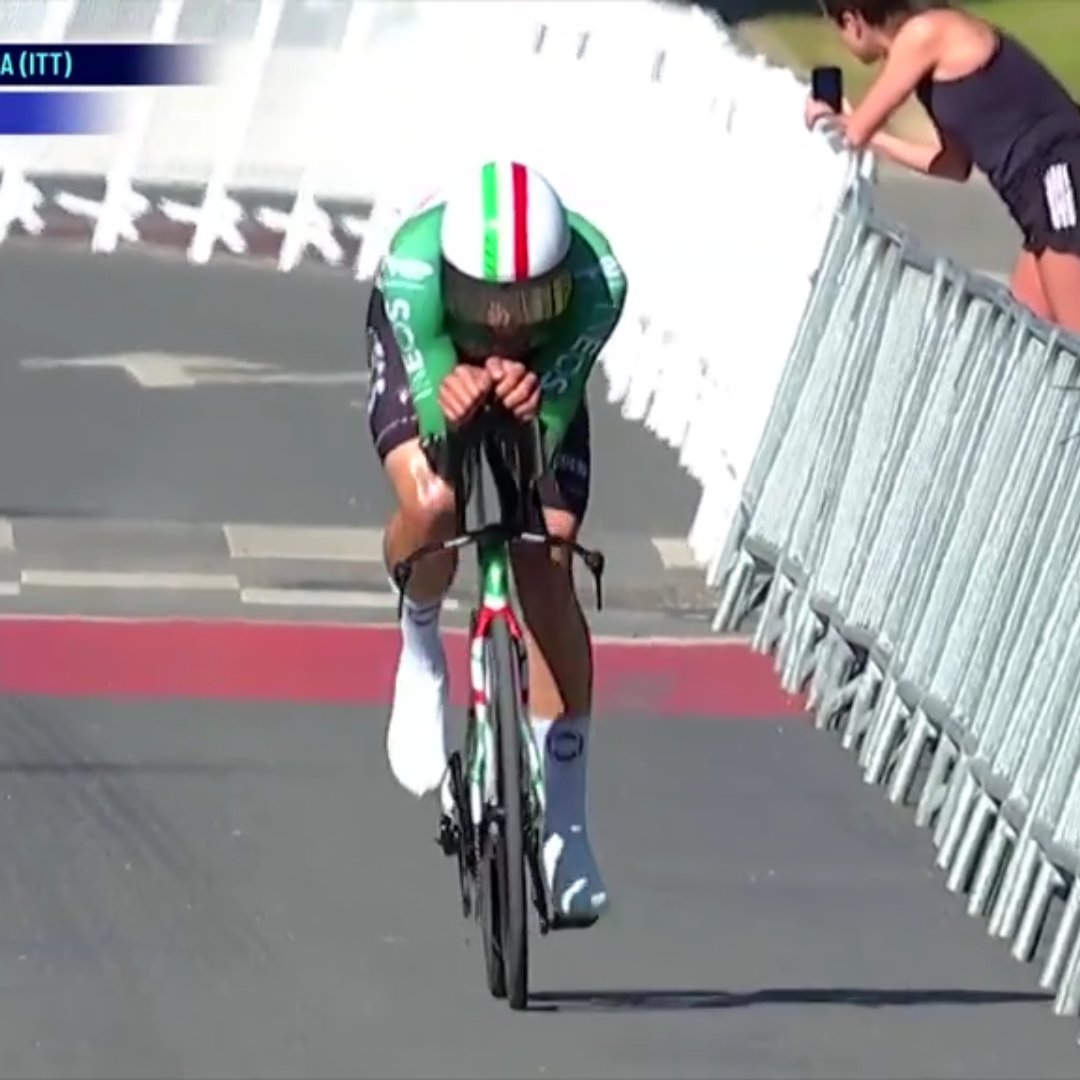 LeGruppetto's tweet image. Filippo Ganna (Ineos Grenadiers) remporte le chrono (19,5km) de la 3e étape du Tour d'Algarve ! L'Italien (29 ans) devance Juan Ayuso (Lidl-Trek) de 5" et Jakob Söderqvist (Lidl-Trek) de 7". 

Paul Seixas est 4e du jour, à 12". Kevin Vauquelin finit 6e, à 24". #VoltaAoAlgarve