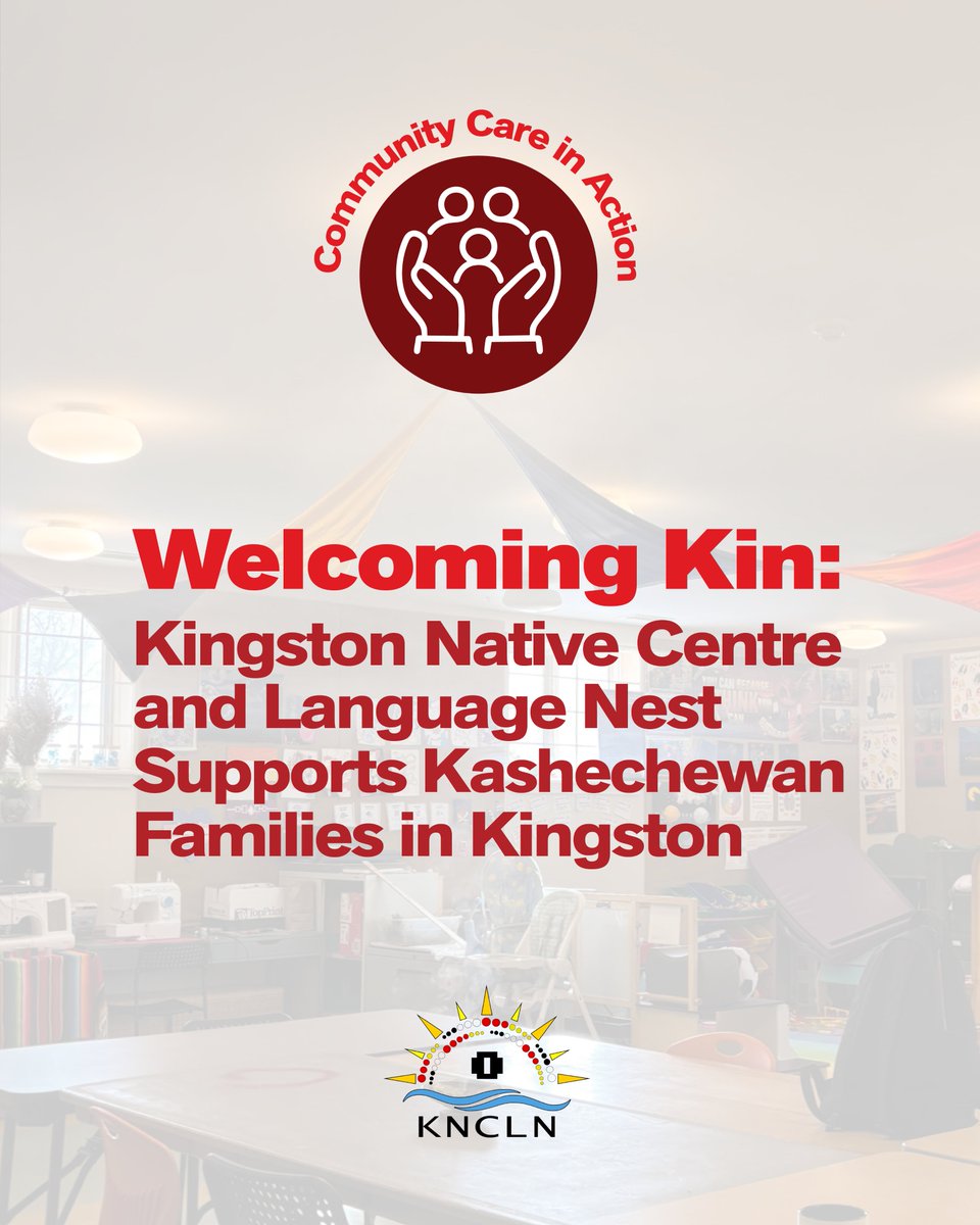 TheOFIFC's tweet photo. With only two days’ notice, Kingston Native Centre and Language Nest - KNCLN mobilized to welcome families from Kashechewan with care, culture, and community. Learn more about KNCLN’s response
#OFIFC #SupportFriendshipCentres #KingstonNativeCentre #IndigenousSupport #CommunityCare #IndigenousCommunity