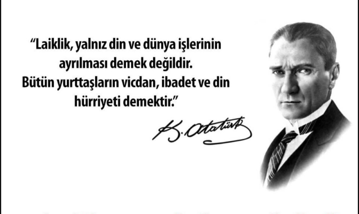 ✍️Laikliği savunuyoruz; Mustafa Kemal Atatürk’ün emanetine sahip çıkıyoruz.
✍️Laikliği savunuyoruz; çocuklarımızın yarını için.
✍️Laikliği savunuyoruz; kimsenin inancı, kimseye üstünlük kurmasın diye.
✍️Laikliği savunuyoruz; kadınların, gençlerin, herkesin eşit yurttaş olması