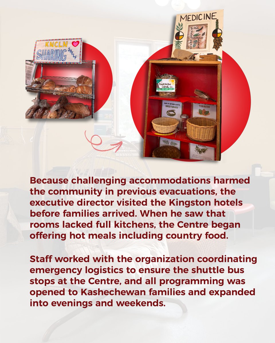 TheOFIFC's tweet photo. With only two days’ notice, Kingston Native Centre and Language Nest - KNCLN mobilized to welcome families from Kashechewan with care, culture, and community. Learn more about KNCLN’s response
#OFIFC #SupportFriendshipCentres #KingstonNativeCentre #IndigenousSupport #CommunityCare #IndigenousCommunity