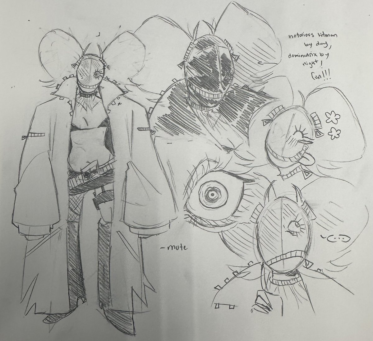 clubdcementerio's tweet image. getting the hang of drawing her but her name is pinkie and she is my oc