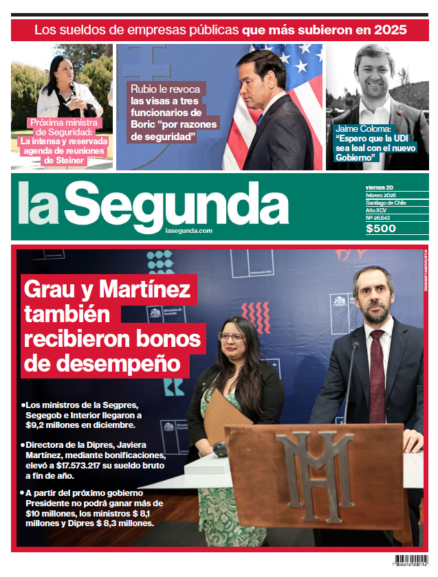 PORTADA DE HOY
▶️ lasegunda.com