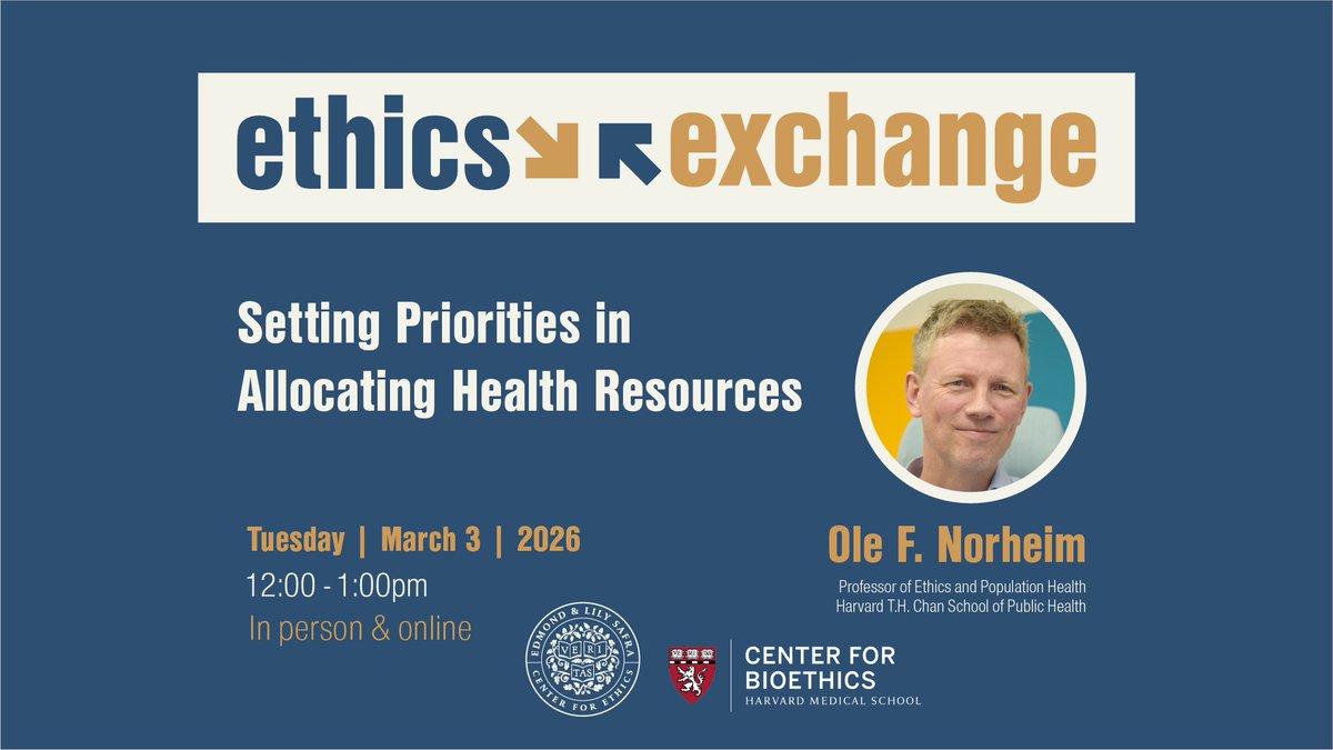 Harvard Medical School Center for Bioethics tweet media