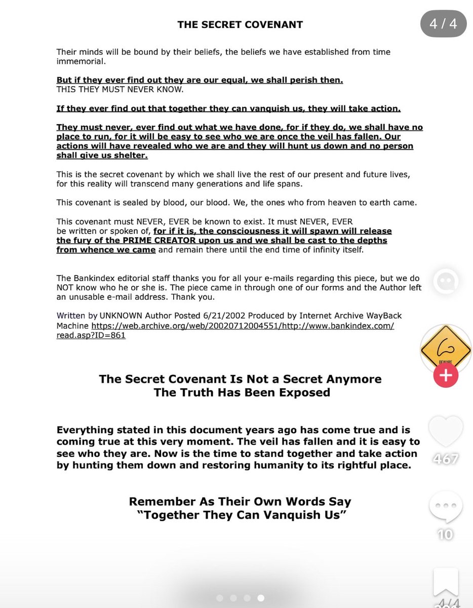 The Masonic Creed (John D Rockefeller 1880). This has always been their plan.