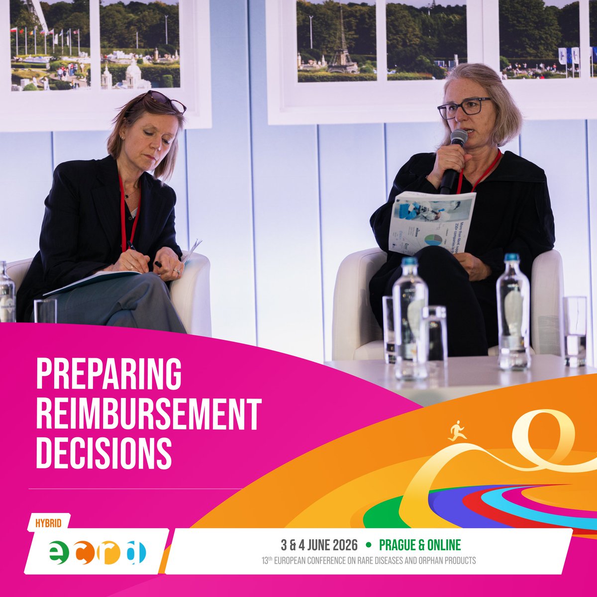 eurordis's tweet photo. At #ECRD2026, the Preparing Reimbursement Decisions track will explore how Europe can prepare for the inclusion of orphan medicines in the EU #HTAR framework, building on lessons from oncology and ATMPs to support fairer access to treatments.  👉 https://t.co/UxPfsXn7eS https://t.co/jOtq5BQpfj