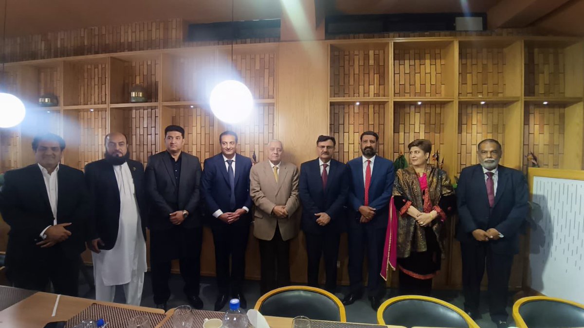 A distinguished dinner hosted by Mr. Shahzada Alamgir, CEO Harmony Smart City, brought together senior General Officers, civil servants &amp; business leaders — an evening of meaningful dialogue and strengthened ties.