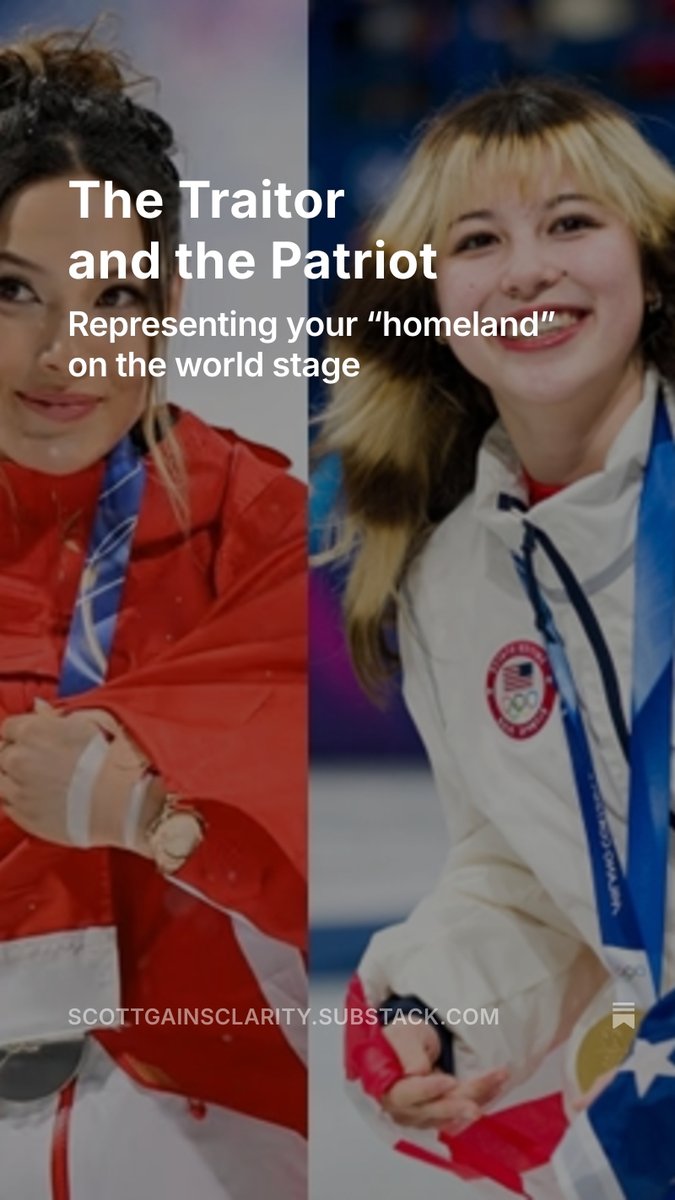 Scott_WithIdeas's tweet photo. One chose Communist China and a $22 million payday. The other was surveilled by the CCP, required FBI protection at the Beijing Olympic Games, retired at 16—and just skated her way to gold for the United States.
https://t.co/jsvBANrr5s https://t.co/9MG7gpn17x