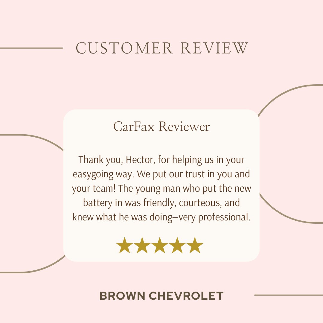 Thank you for sharing! We’re thrilled that Hector and our team could make your experience easygoing and professional. We’ll be sure to pass along your kind words to the young man who installed your battery—your trust means a lot to all of us!