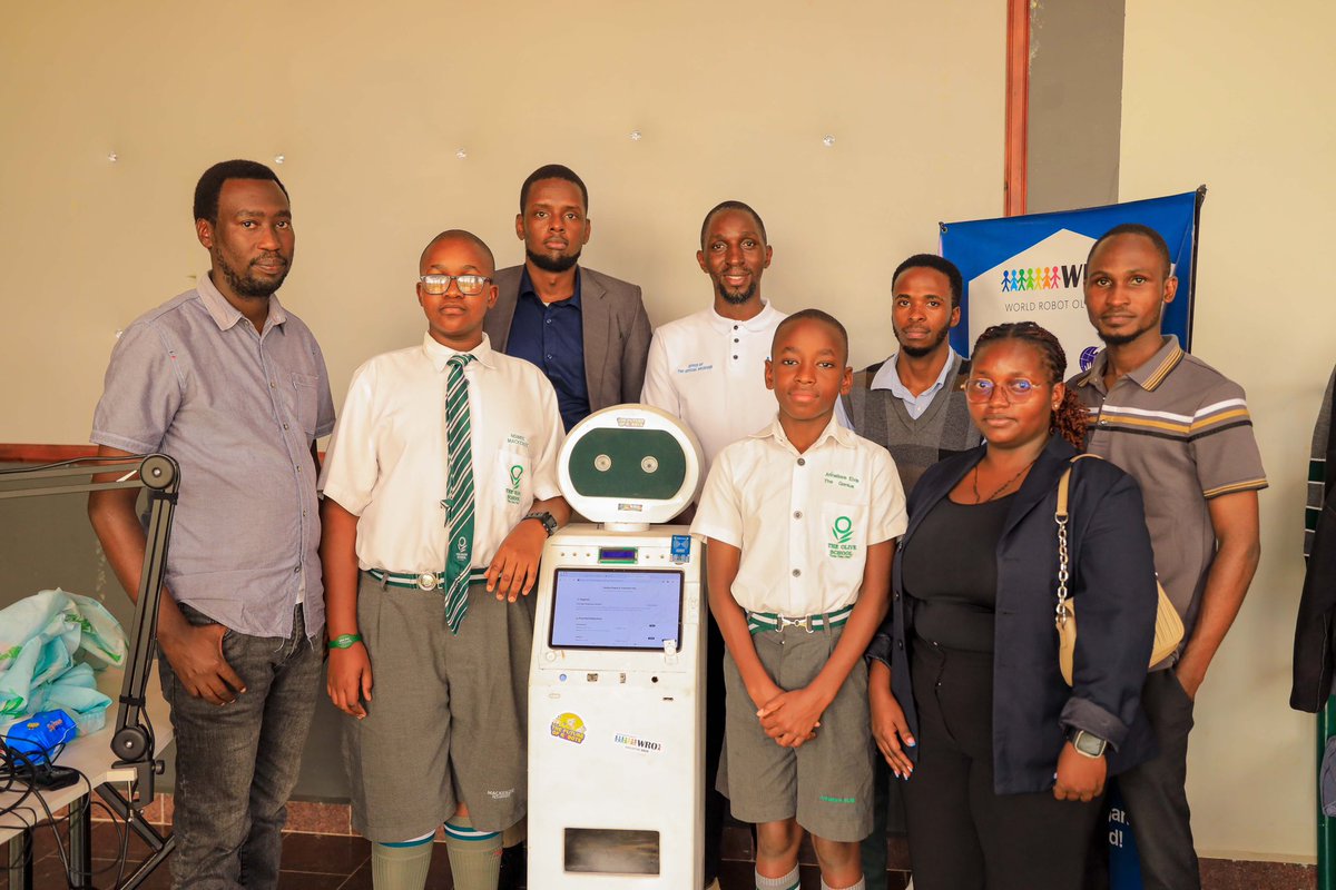 URSBHQ's tweet photo. The Intellectual Property team today visited The Olive School Namugongo Nsawo @the_oliveschool under the IP in Schools Program.

Student innovators Arinaitwe Elvis & Nsimbe Mackenzie showcased their “DOC 24/7 Robot” designed to dispense medicine accurately.

We are proud to nurture young innovators and empower learners to protect and commercialize their ideas.

#IPinSchools #Innovation