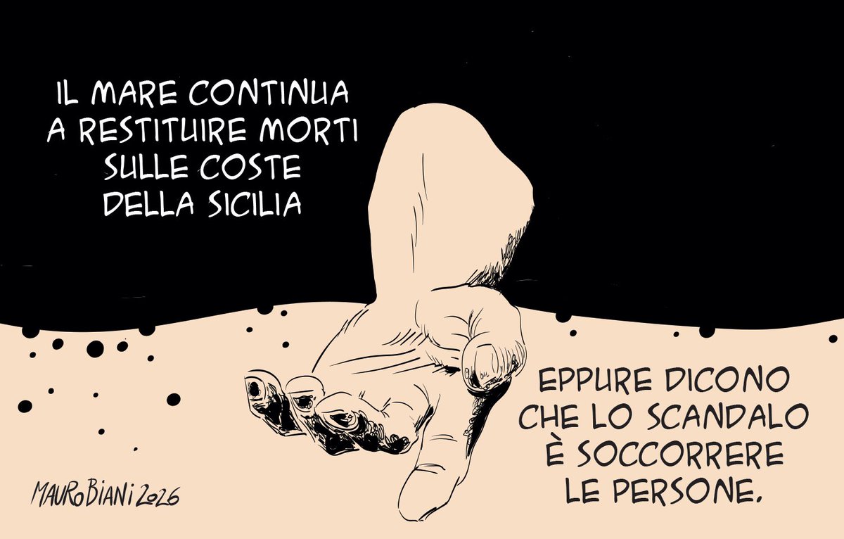 maurobiani's tweet image. #persone #migranti #seawatch #soccorso #diritti #governoMeloni #cicloneHarry
Lo scandalo.
Oggi per @repubblica