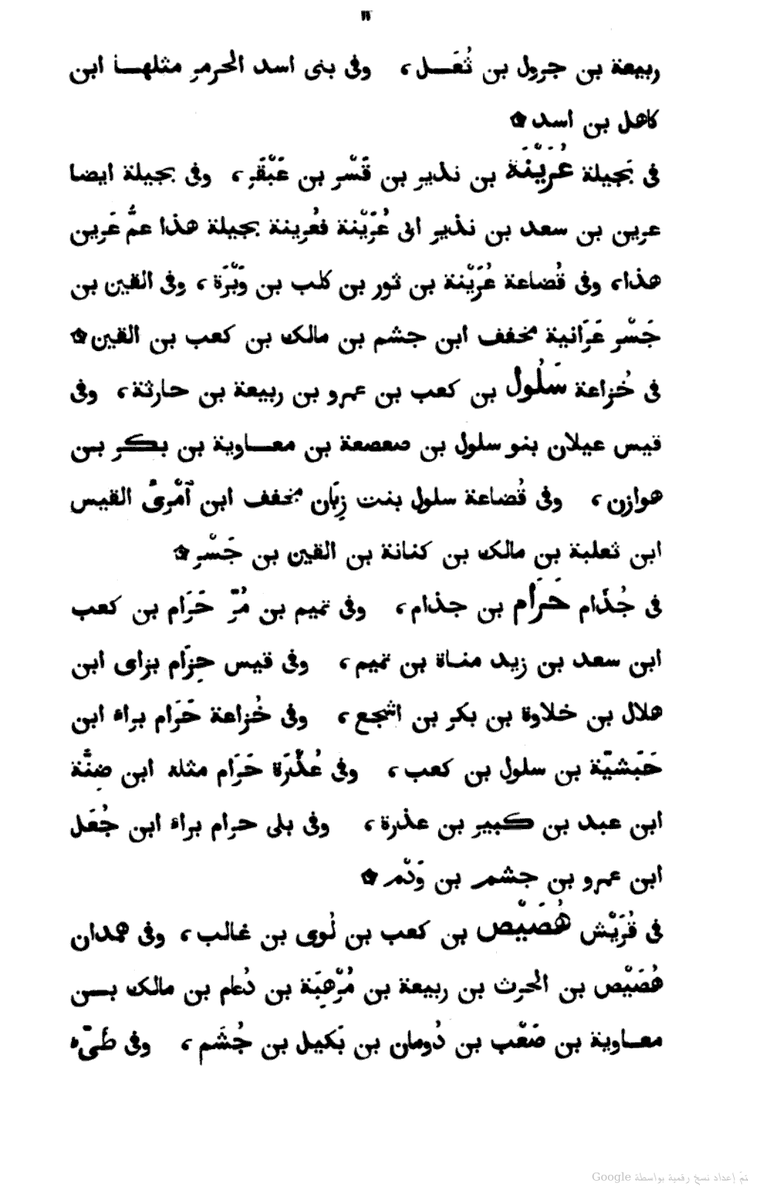 J1_FT3442's tweet photo. * عرينة :
بطنٌ من بجيلة نسبة لعرينة بن نذير بن قسر بن عبقر بن بجيلة ، ومساكنهم في نجد كما ورد في معجم البلدان ، وهم حلفاء لعامر .
#FT3442 https://t.co/uKYzORbEOk