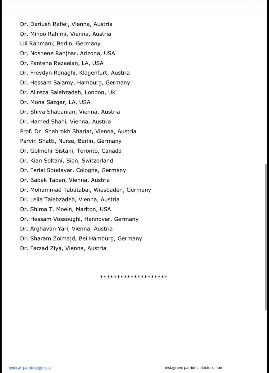 Patriotic_Doctors_Iran tweet media