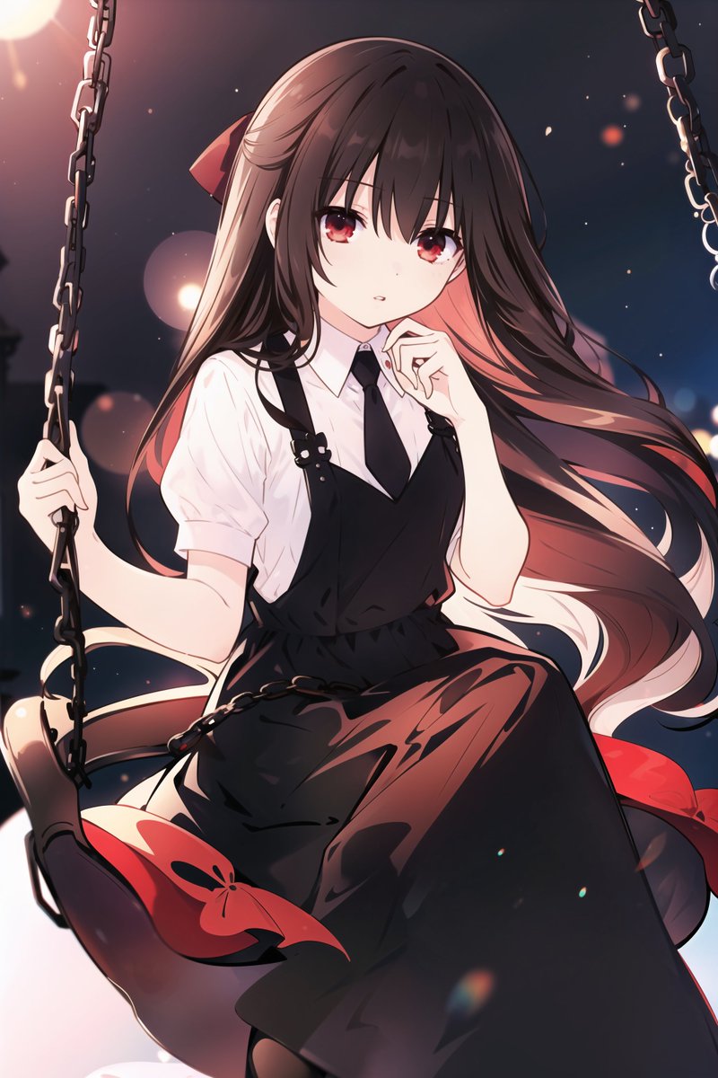 Tick-tock… even the rain remembers.
Day 357 — Kurumi
Ara… you came.
What is it this time?
Are you here to talk…
or just to sit closer to me again?

🌕 | ag2335
Pixiv Artwork ID: 116356337