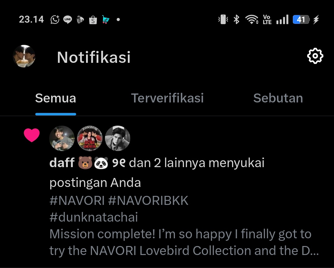 achen_dunk's tweet photo. OMG, thank you so much for the like, NAVORI CEO 🥹💗 @dunknatachai 
#NAVORILovebirdsCollection #Navoribkk #dunknatachai #navorixemie #Navoripeachtea https://t.co/3parIfbLuH