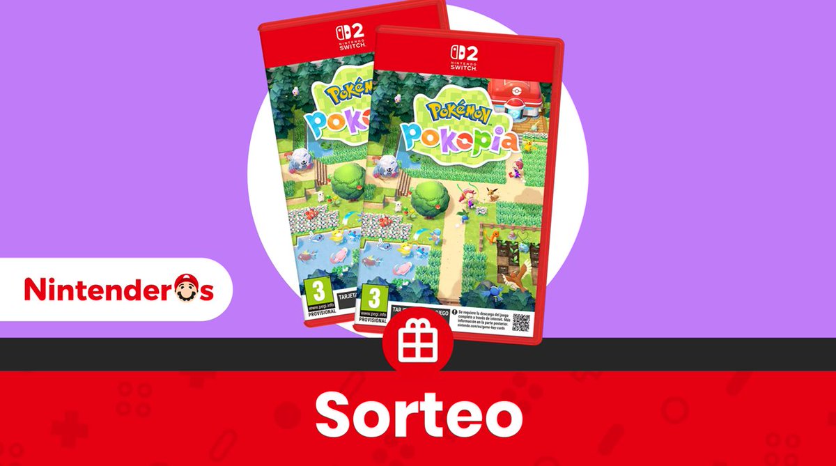 ¡Sorteamos 2 copias de Pokémon Pokopia para Nintendo Switch 2!

1⃣ Síguenos y RT aquí 
2⃣ Cita este tuit con #ParaísoPokémon mencionando a dos amigos y diciendo qué harás con ellos en el juego 

¡Suerte! - nintenderos.com/nintendo-switc…