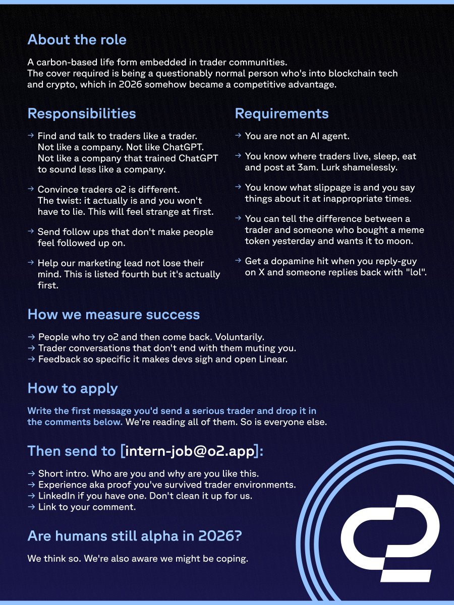 🚨 We’re Looking for a Human 

Growth Intern, User Activation, Starting Yesterday
Remote. Paid. Must possess a soul.