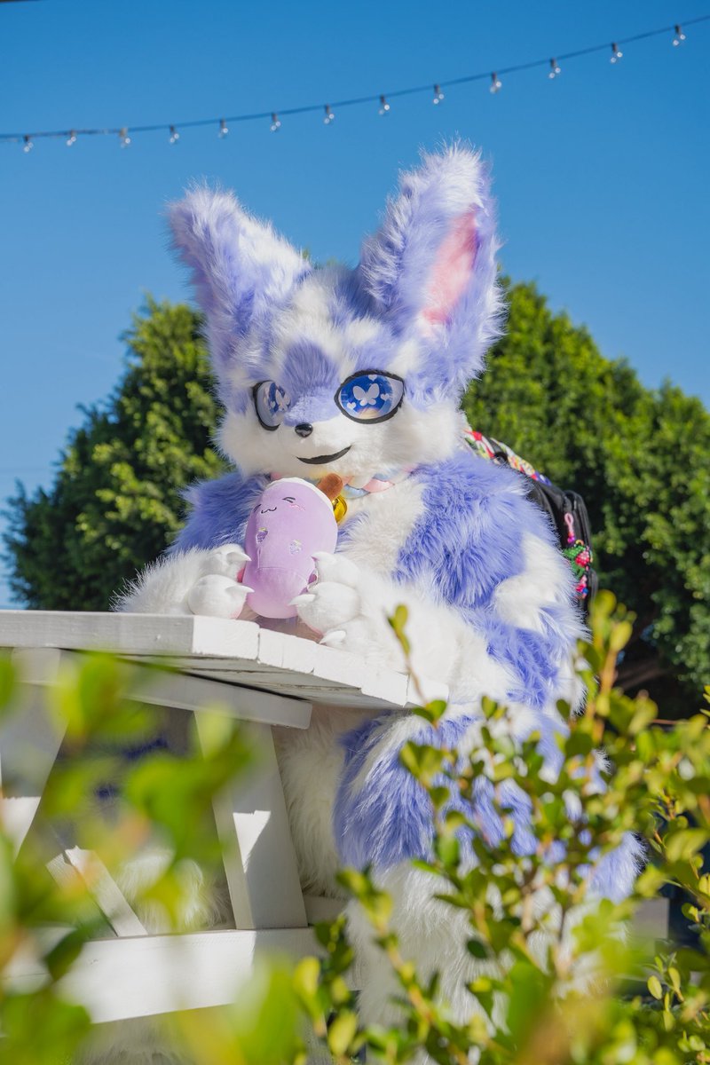 Happy #FursuitFriday! Taro is enjoying a refreshing drink on this wonderful day! 🧋

📸: <a href="/PajraGaoGao/">☁️💙Pajra/ハイラ💙☁️</a>