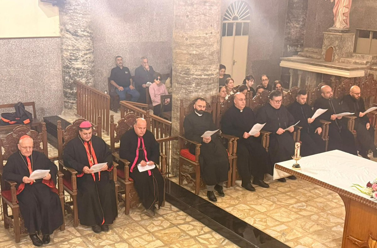 baselyaldo's tweet photo. Stations of the Cross - Baghdad 20 Feb. 2026
رتبة درب الصليب في كاتدرائية ام الاحزان - بغداد https://t.co/UdsN9W0fNV
