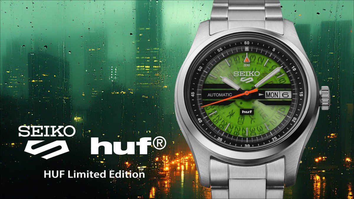 先行予約開始】Seiko 5 Sports x HUF コラボウォッチ第3弾が国内3月6日