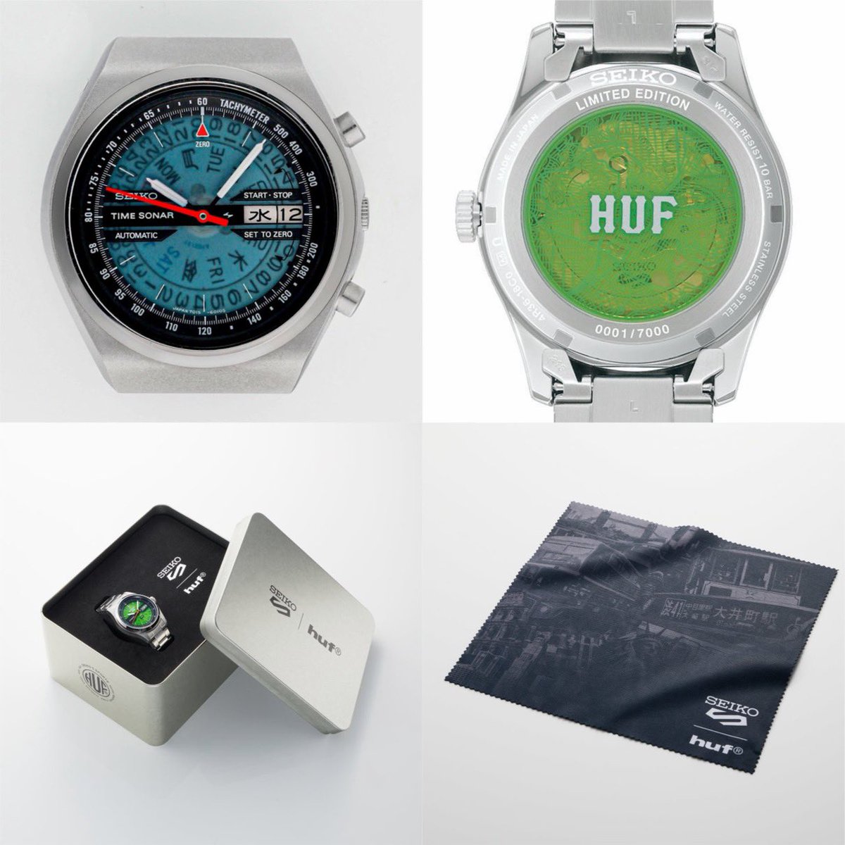 SEIKO 5 Sports　HUF コラボ限定モデル SBSA323 Seiko SBSA323/SRPM09 Seiko 5 Sports HUF Limited Edition por
