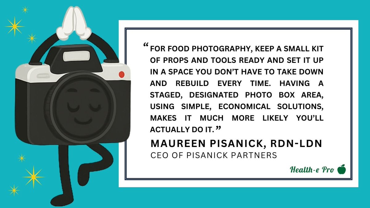 Make food photography easy for yourself. Keep a small photo kit ready and a designated spot to shoot so you’re not rebuilding your setup every time. 

Want more tips like this? Watch the full webinar: ow.ly/ZyWI50Y8OTm