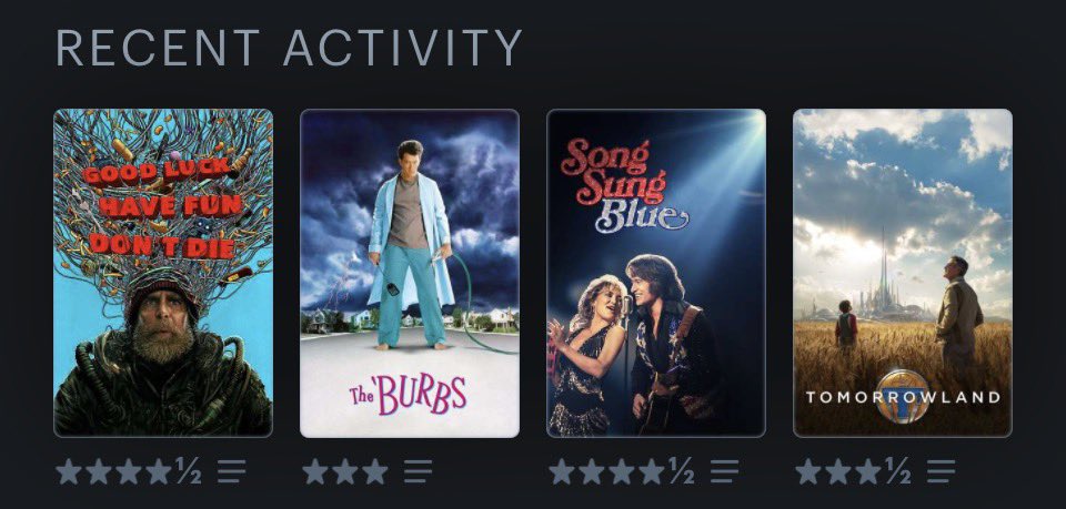 Pretty eclectic last four