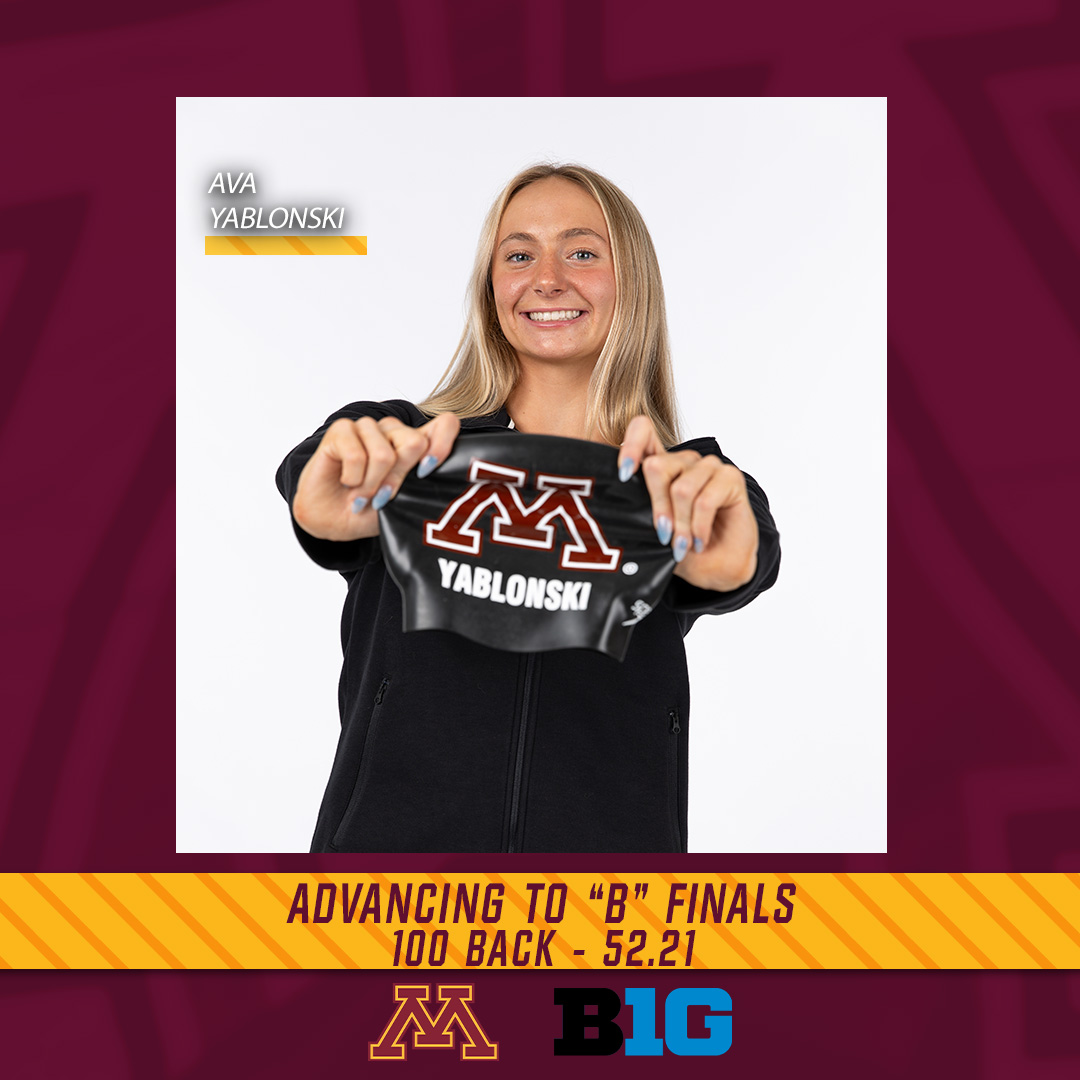GopherSwimDive's tweet photo. Our finalists for the 100 back!

#GSD🏊 | #SkiUMah〽️ https://t.co/AjaENcIu4p