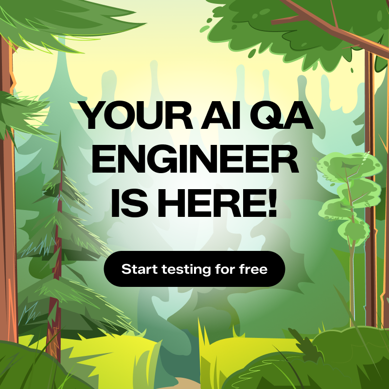 bug0inc's tweet photo. E2E testing without writing a single line of test code.

Type plain English. Upload a video. Record your screen.

Bug0 turns it into a self-healing test suite that runs on every PR.