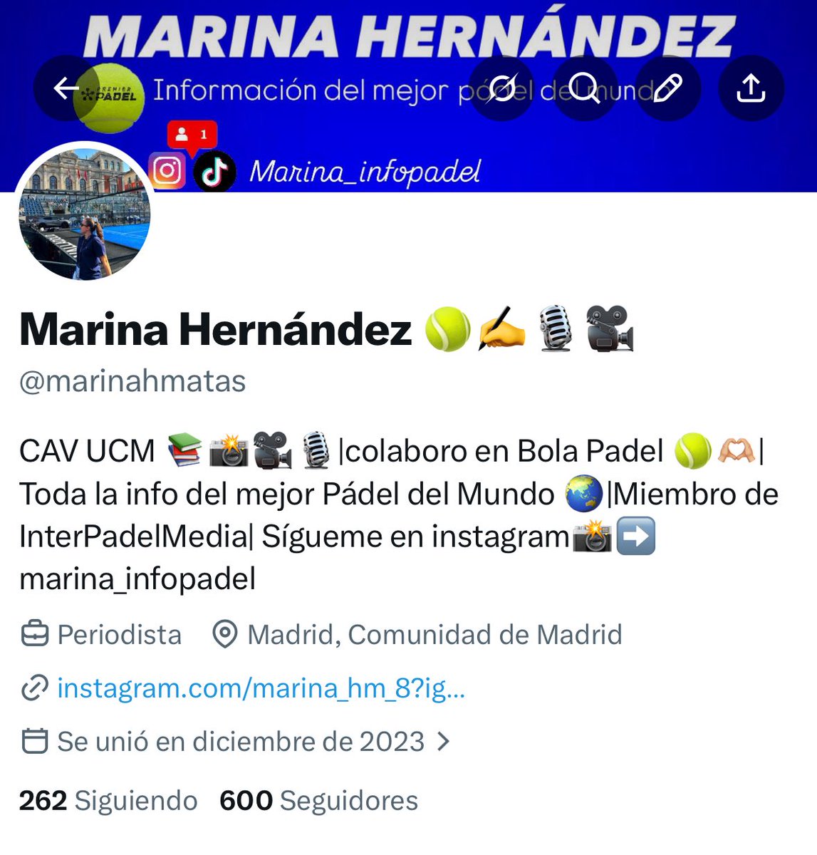 ‼️🥹600 veces GRACIAS 🥹‼️🎾🚀

Hoy hemos llegado a 600 seguidores y quería daros las gracias! A todos los nuevos que os habéis sumado, y a los que lleváis ya 5 meses por aquí…🫶🏼

❤️La verdad que me llena mucho que haya gente que confíe en mí para seguir la actualidad de este