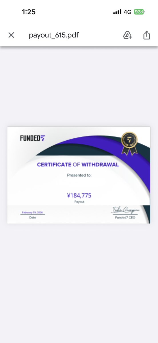 Funded7
4回目の出金です。
今回までブロンズ口座でしたが、次回からGOLD口座となるようです。
ルールが難しいけど、確実に出金は出来るプロップです。

<a href="/funded7jp/">Funded7 Japan</a> 
<a href="/TodorFunded7/">Todor Georgiev CEO Funded7</a>