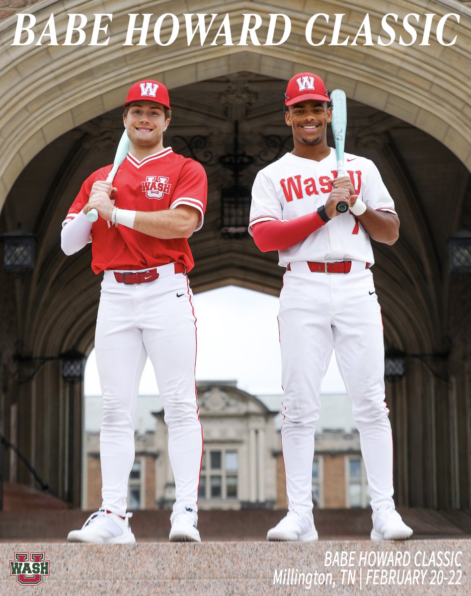 WASHUBears's tweet photo. 𝐁𝐀𝐒𝐄𝐁𝐀𝐋𝐋 𝐈𝐒 𝐁𝐀𝐂𝐊 ⚾

The 2026 team opens the season with the Babe Howard Classic in Tennessee this weekend!

#WashU | #DefendTheStandard https://t.co/qwC0G8Kr9G