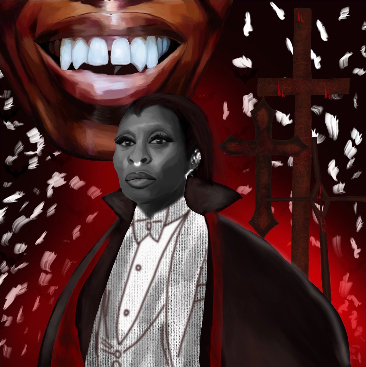 🩸there was one great tomb more lordly than all the rest; huge it was… on it was but one word… DRACULA🩸

Cynthia Erivo Dracula drawing 🦇