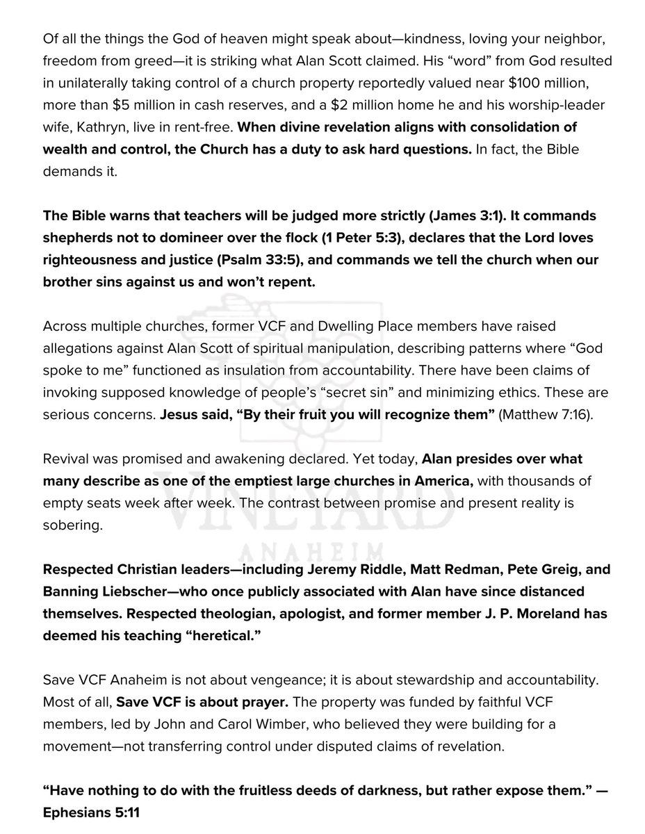 Save Vineyard Anaheim tweet media