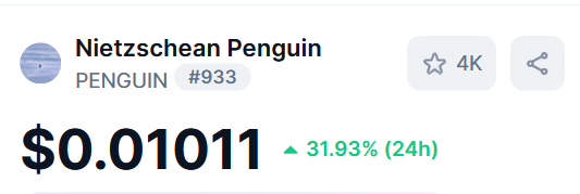 deg_ape's tweet photo. We’re winning, dad.

just more 10X and we break even 

$Penguin https://t.co/qzX3BmXI6E