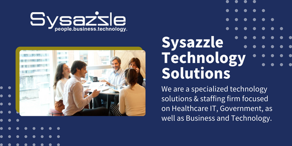 We are trusted by our clients and consultants nationwide. Learn more about what people are saying of Sysazzle!

sysazzle.com
LinkedIn: bit.ly/3MScdEt

#healthcareindustry #healthcarestaffing #itcareers #techstaffing #technologysolutions #hiringsolution