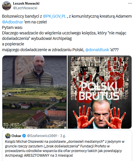 LechNowacki's tweet photo. Z drugiej strony patrząc, nie ma ceny udowodnienie, że #ETPC to zgraja bandytów nie tylko prawniczych, pozbawionych elementarnych norm etyczno-moralnych, która jest gotowa - jak kasta sędziowska w Polsce - wydać każdy wyrok w dowolną stronę.
Jaki wyda wyrok ws. Pań Urzędniczek... https://t.co/Q127QtzIi8